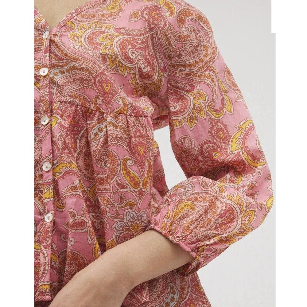 SOMA Women’s Cotton Voile Long Sleeve Pajama Set Size XL - Picture 7 of 13